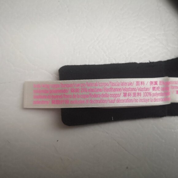 Pink Victoria's Secret Black Size 32DD Lightly Lined Underwire T-shirt Bra - Picture 5 of 7